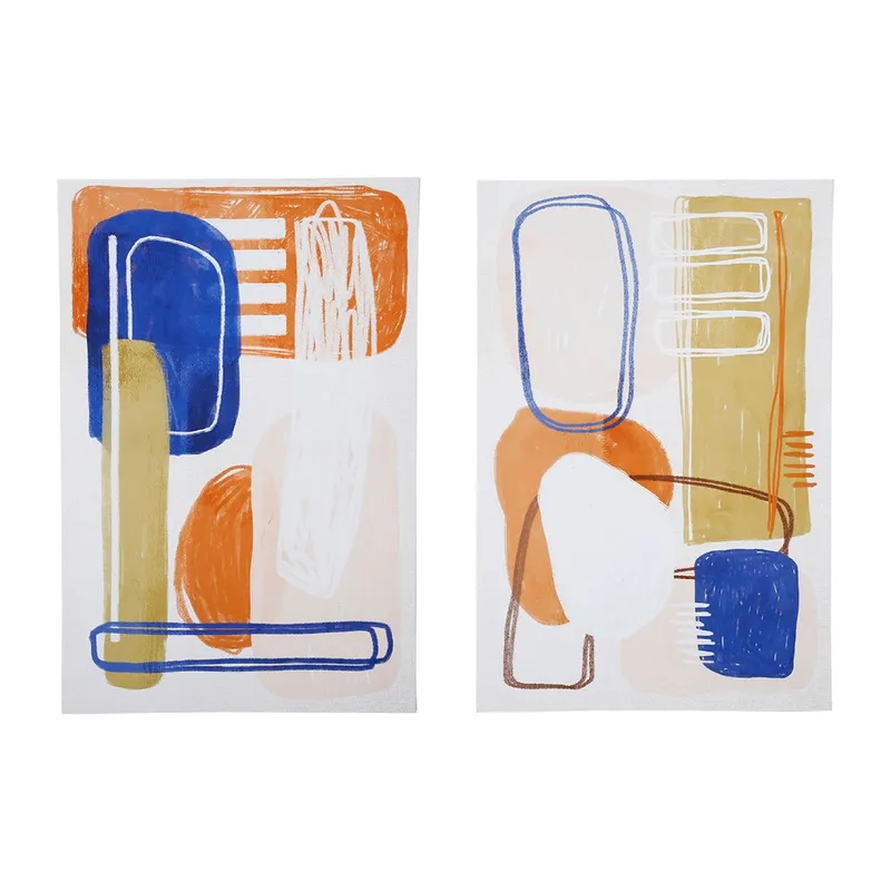 Tableau arty folk X2 mlt 60X90