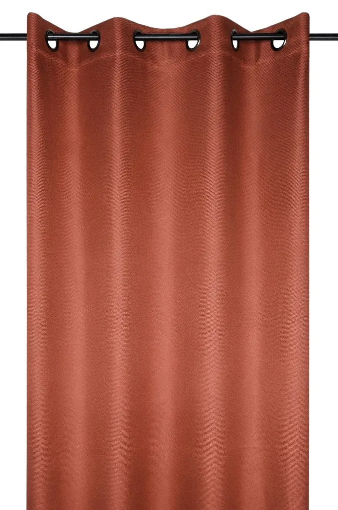 Rideau occultant copenhague 140X260 terracotta - 100%PE