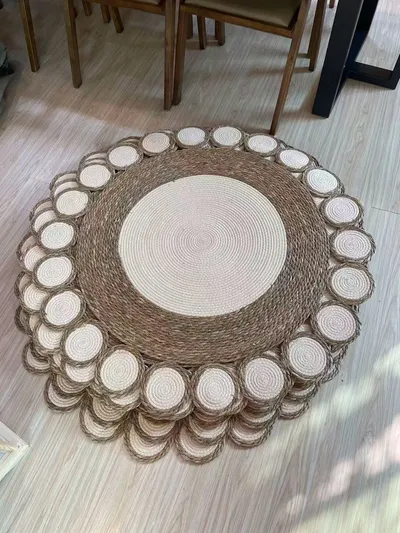 Tapis rond en jute D120CM