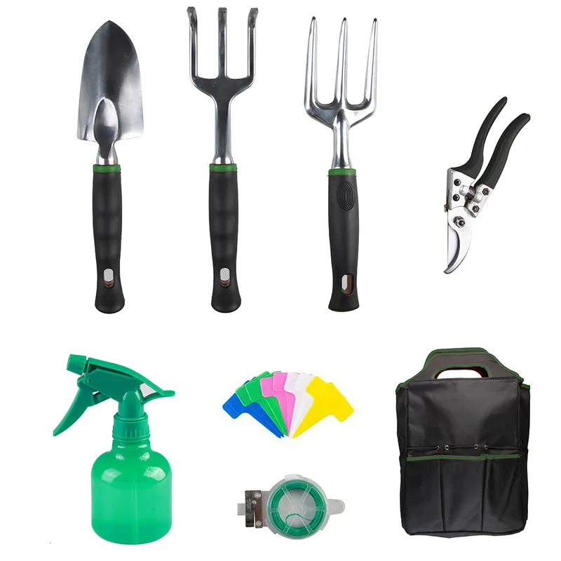Set d'outils à mains de jardinage