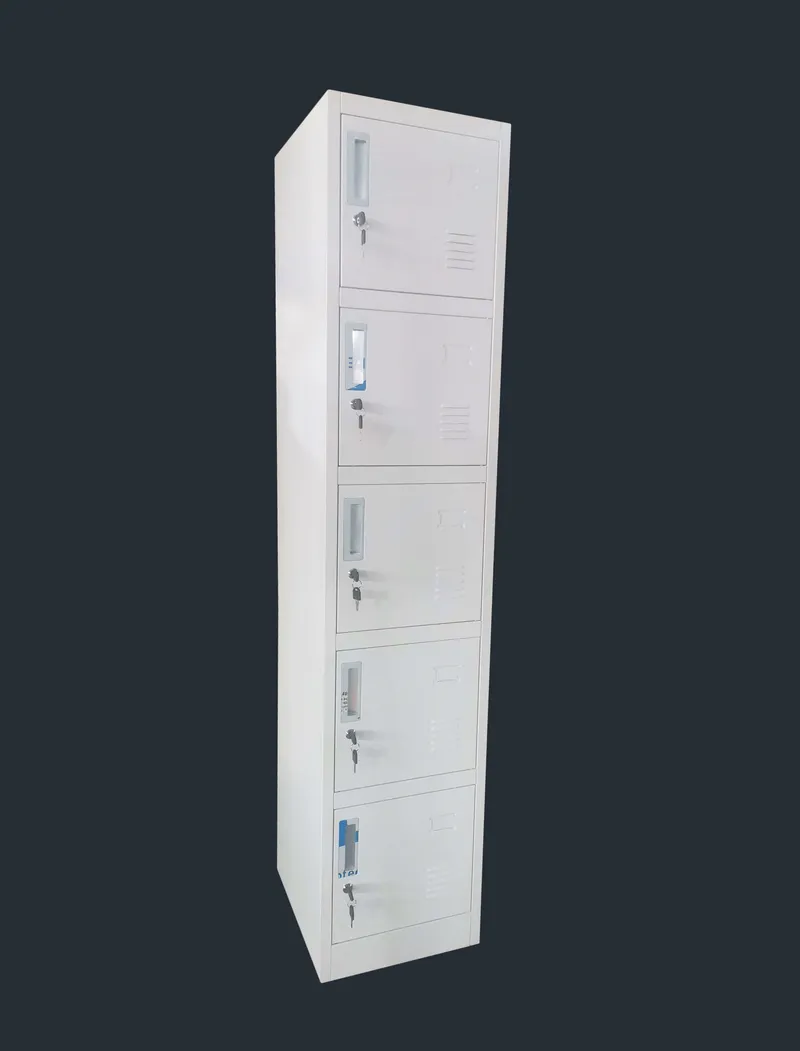 Vestiaire métallique 5 casiers à serrure – VEST-5T-XR056