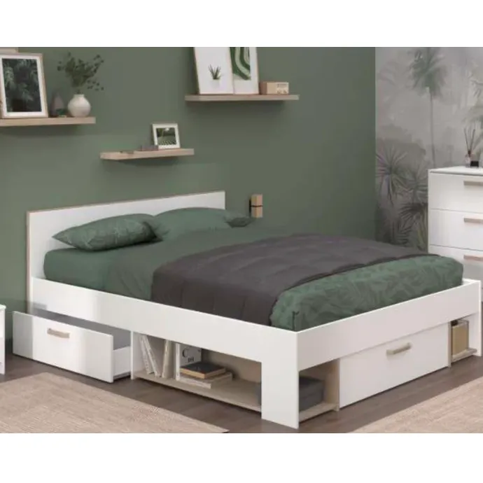 Lit Dream 140×200 cm avec sommier adaptable en 190 cm