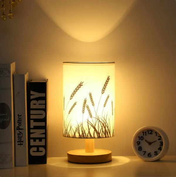 Lampe de table rechargeable bois beige 3 W 13×24 cm