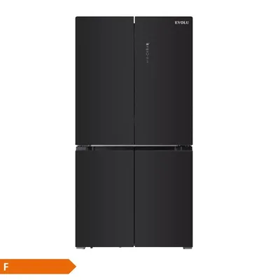 Réfrigérateur américain 4 portes 436L noir vitré tactile