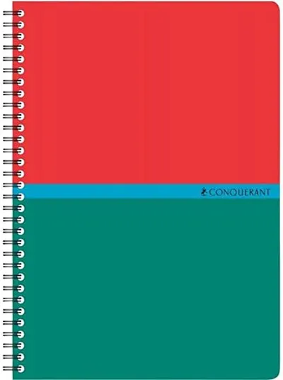 Carnet reliure intégrale Conquérant A6 10,5×14,8 cm, 100 pages quadrillé 5×5