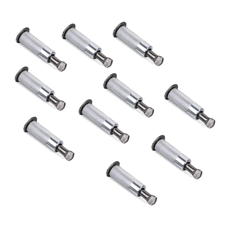 Pitons escamotables inox – lot de 10