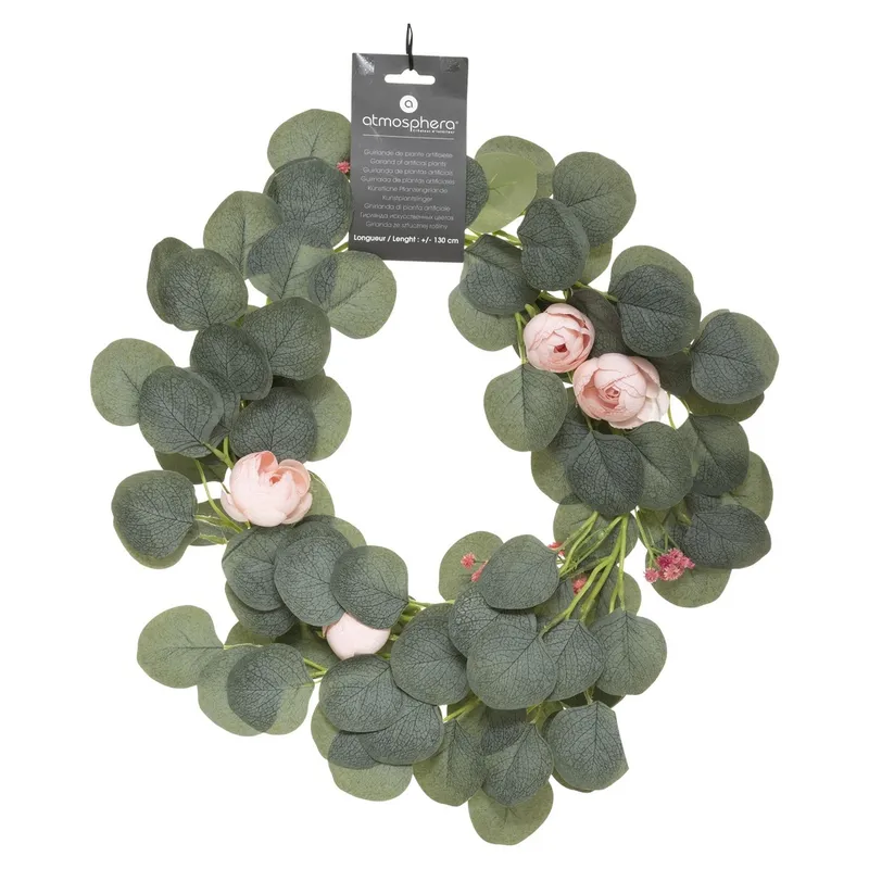 Guirlande eucalyptus L130CM pe poly vert