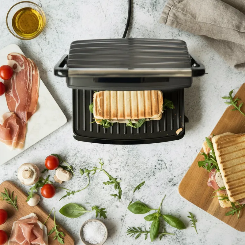 Grill viandes et panini compact 750 W
