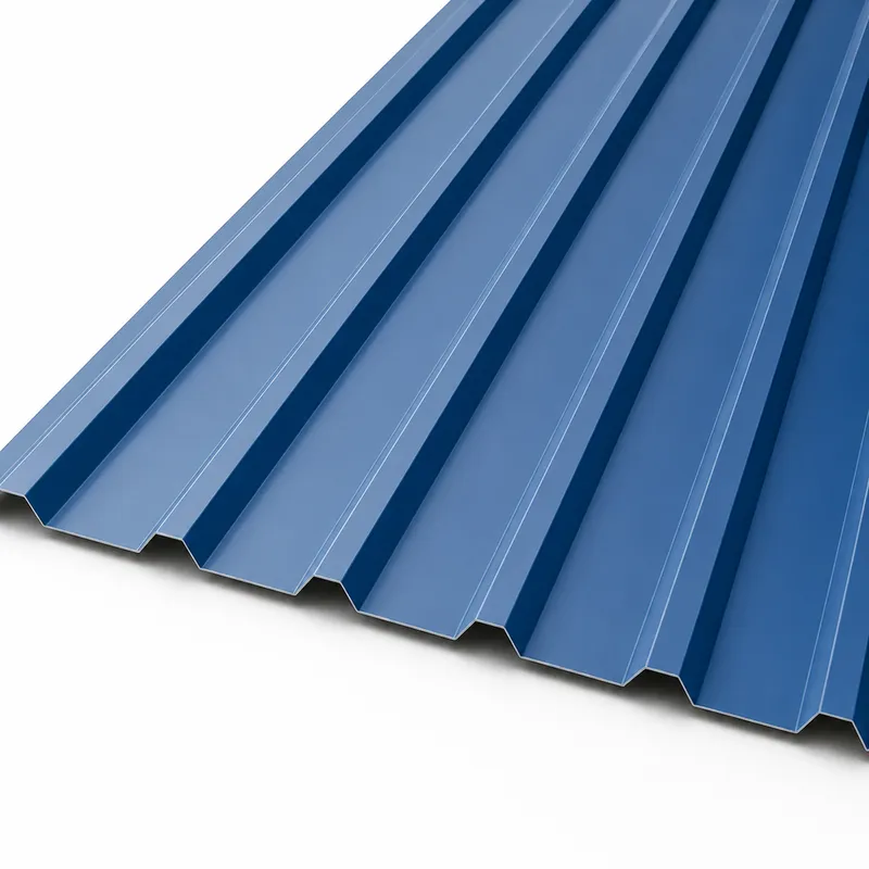 Tole Toiture Nervuree AZ90 0.75X900X4500 Blue