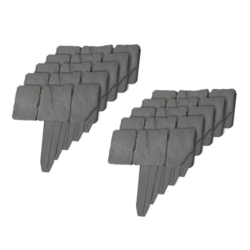 Bordurettes imitation pierre – Lot de 10