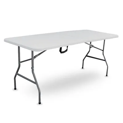 Table pliante rectangulaire blanc – Salon de jardin – 6611