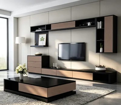 Meuble TV avec 3 tiroirs
