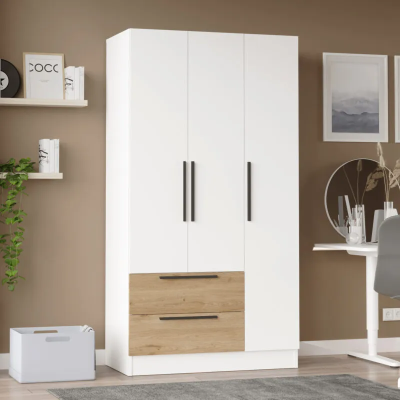 Armoire 3 portes – Rangement spacieux pour chambre – ARM-NS3-SW