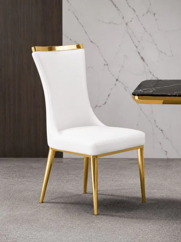 Chaise blanche 62×60×97 cm – CHAISE-12082
