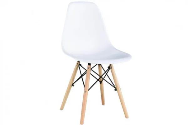 Chaise scandinave Y2 blanche, assise polypropylène