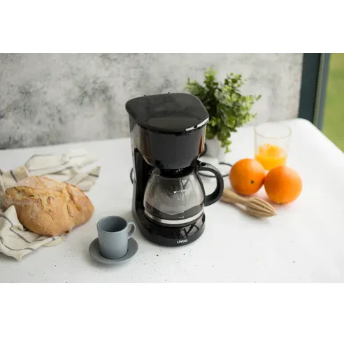 Cafetière filtre Livoo 600 W, 750 ml, 6 tasses, noir