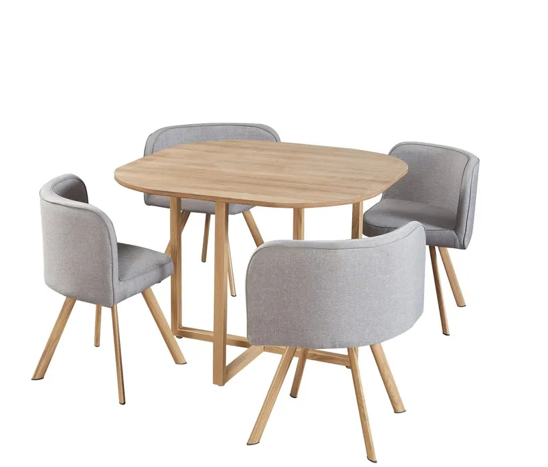 Ensemble salle à manger : table + 4 chaises en bois