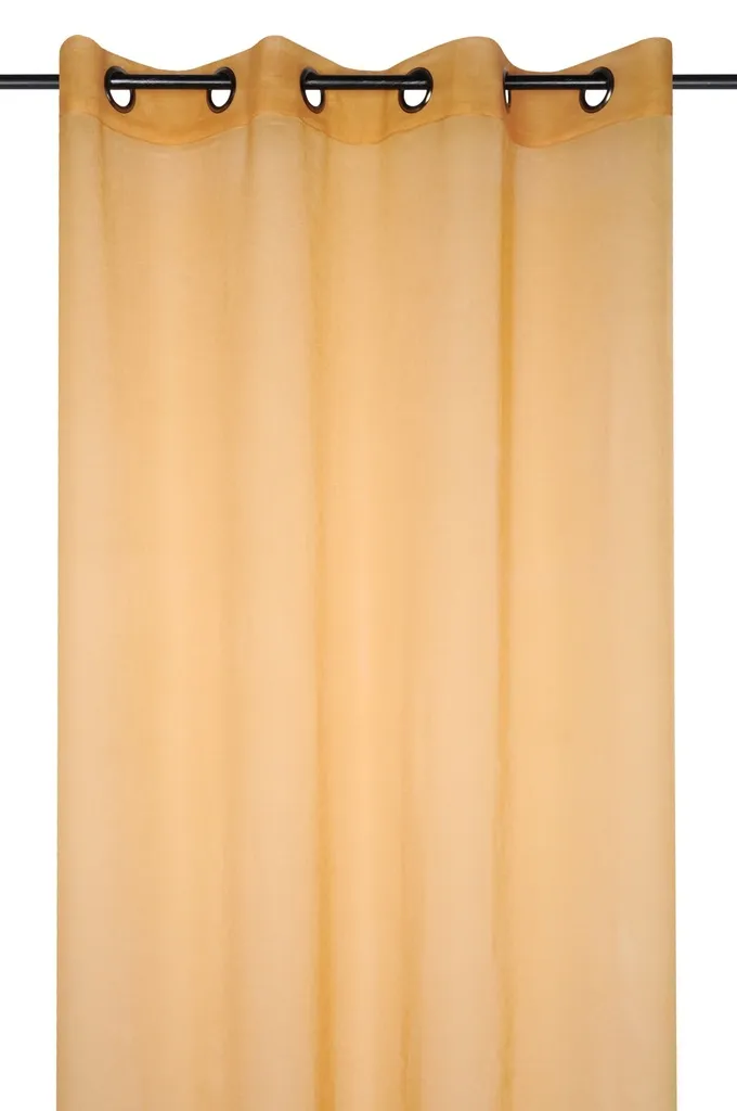 Voile monna 135X260 moutarde - 100% pe
