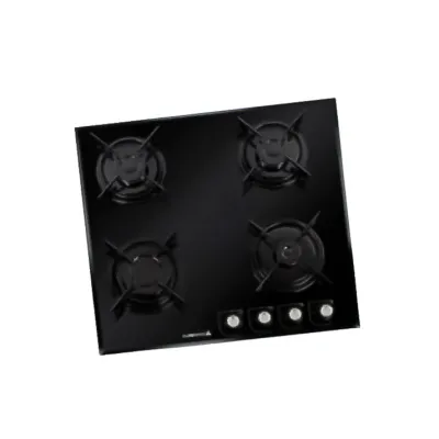 Plaque de cuisson gaz 4 feux Cuisinam 60 cm Noir CGLH-620122