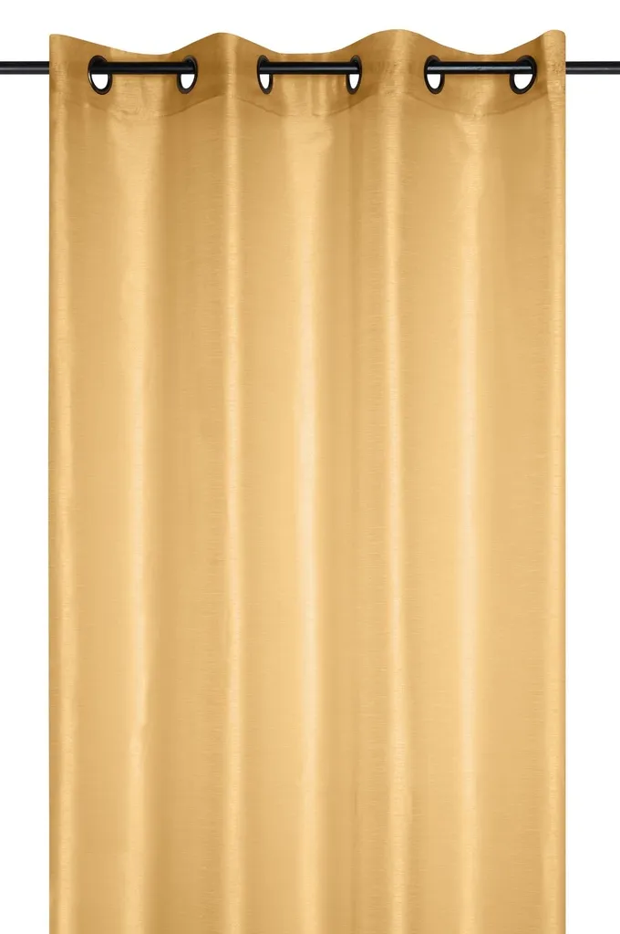 Voilage linwood 140X260 cm moutarde - 100% pe