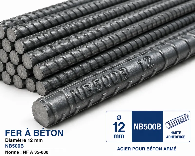 Fer a Beton Diam 12 mm NB500B