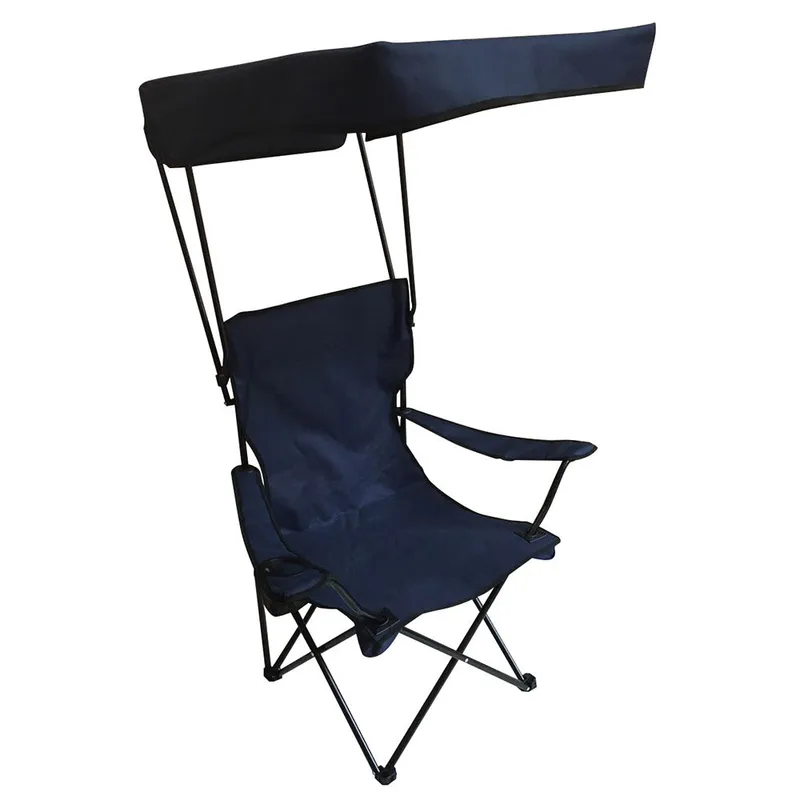 Fauteuil pliant de jardin avec pare-soleil