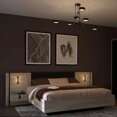 Lit 160×200 cm avec chevets assortis – Kieran