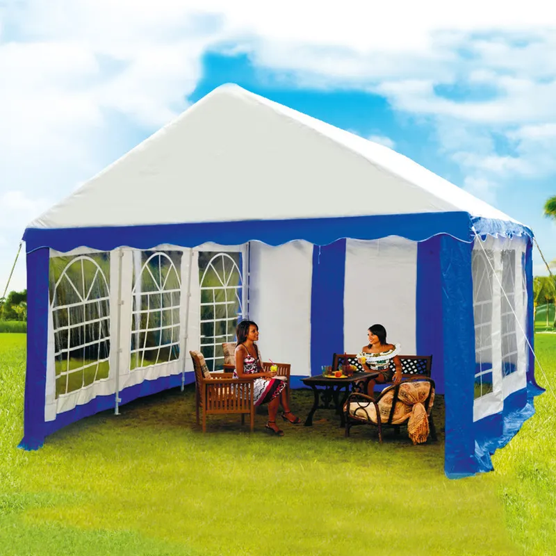 Chapiteau de jardin 4 x 6 m avec murs latéraux