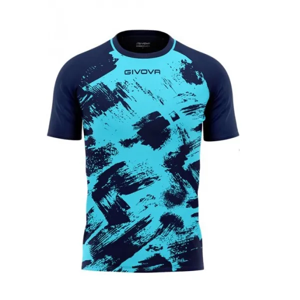 Maillot Givova turquoise/bleu marine polyester