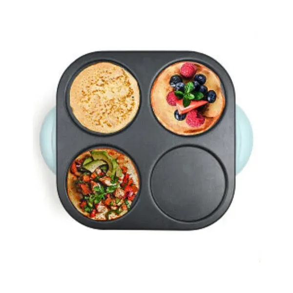 Mini crêpes party Livoo 4 places 1500W Bleu