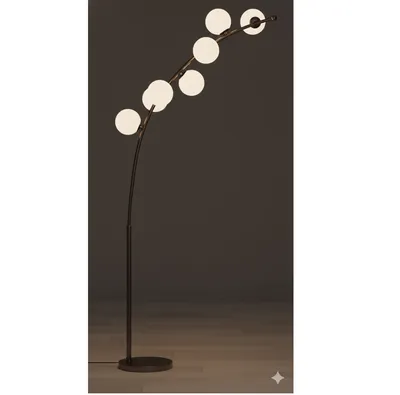 Lampe led a poser avec socle 1m20 5196bk