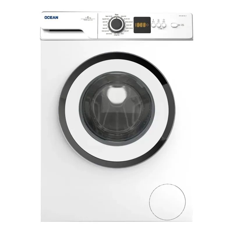 Lave-linge 6kg Ocean WFO1061 Blanc 1000 tr/min