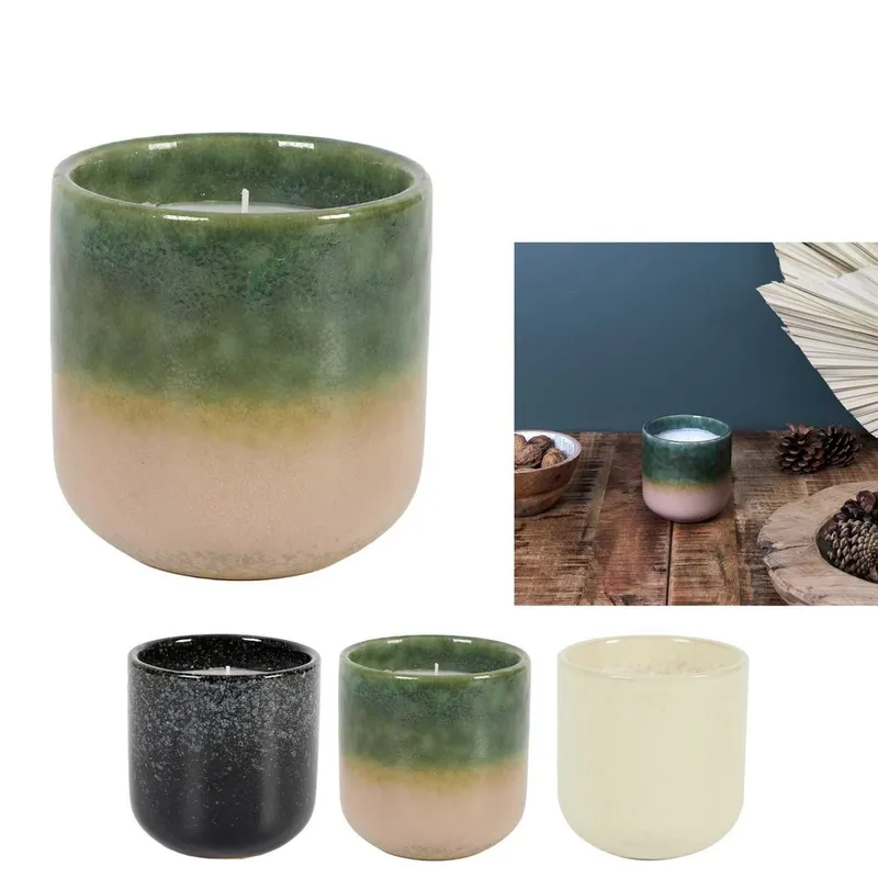 Bougie parfumee ceramique glaze H9CM