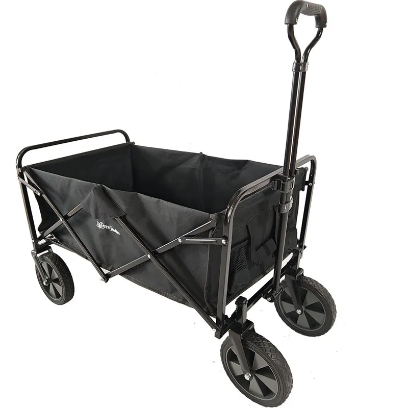 Chariot de transport pliable noir