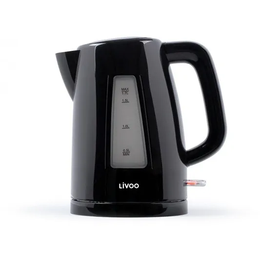 Bouilloire électrique Livoo 1,7 L 2200 W filtre anticalcaire noir