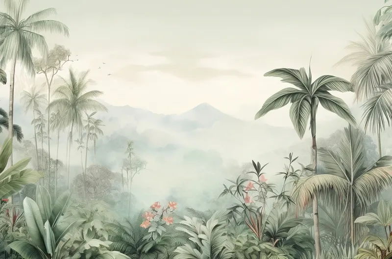 Toile Susp 65X97 Brume Jungle