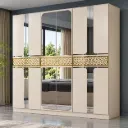 Armoire 6 portes pour chambre 213×53×208 cm – ARM-MLK605
