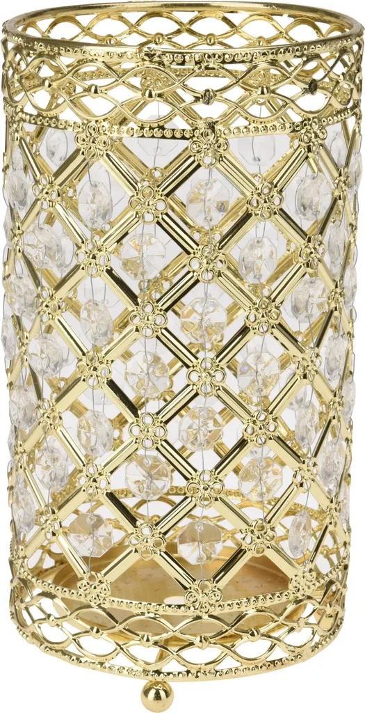Lanterne metal 11X11X20CM doree
