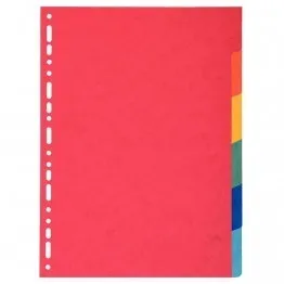 Jeu de 6 intercalaires cartes lustrées A4