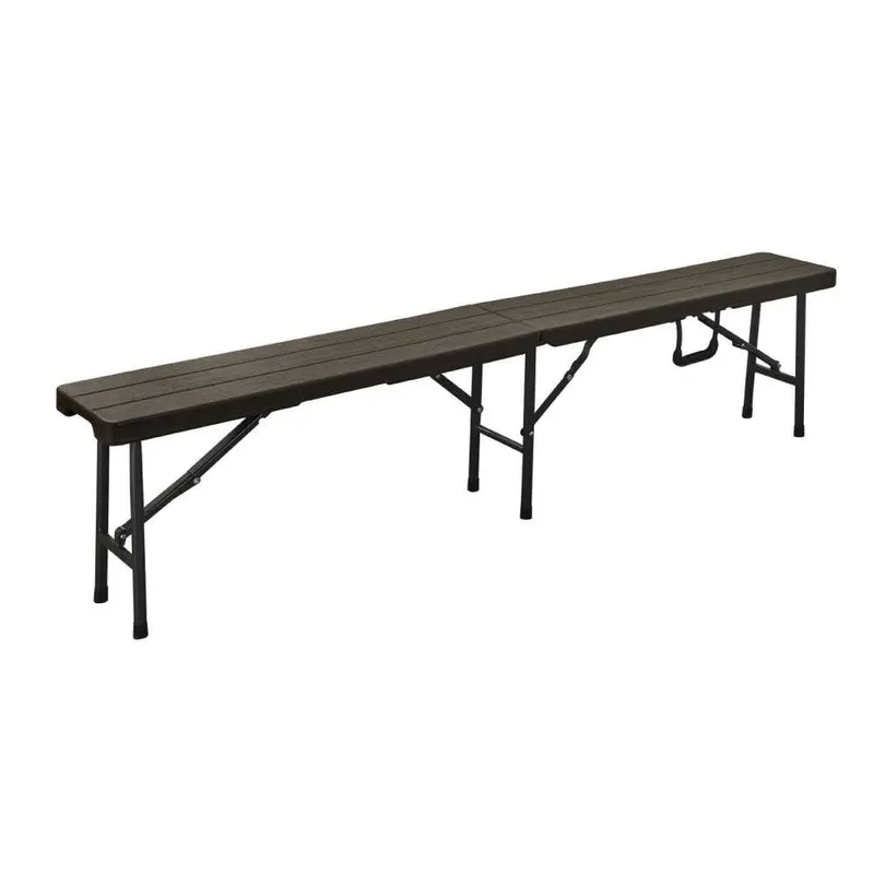 Banc pliant imitation lattes bois – salon de jardin