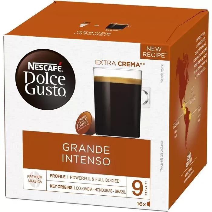 Capsules café Dolce Gusto Grande Intenso (x16)