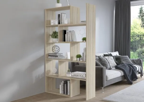 Étagère Karol chêne, largeur réglable 72,5–125 cm