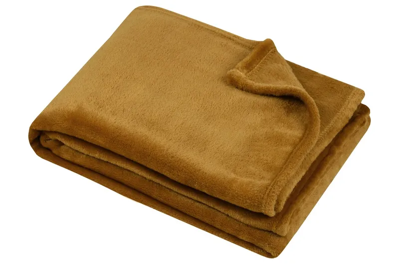 Plaid stanford 180X220 camel - 100% pe