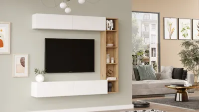 Meuble TV suspendu mural design moderne