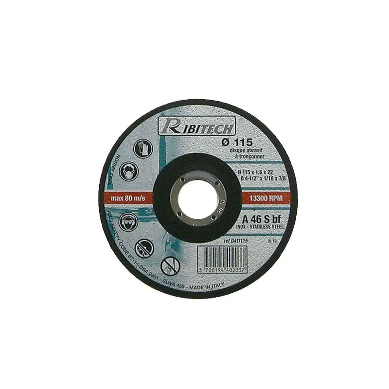 Disque à tronçonner Inox Ø 115 mm