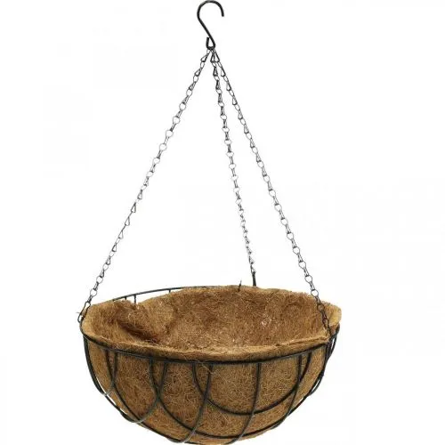 Panier suspendu fibres coco dia 30 cm