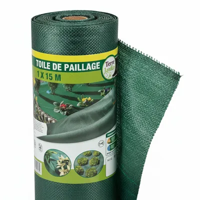 Toile de paillage 1 x 15 m – protection du sol et désherbage – 72161