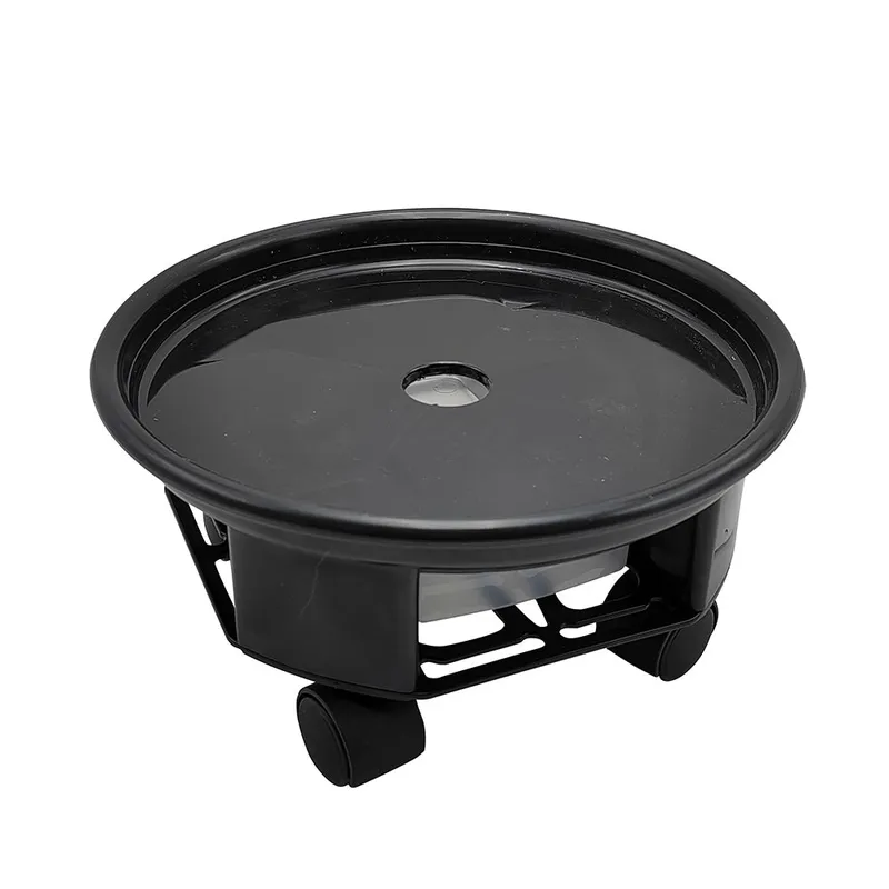 Support roulant pour plantes Ø 22 cm avec récupérateur d'eau intégré
