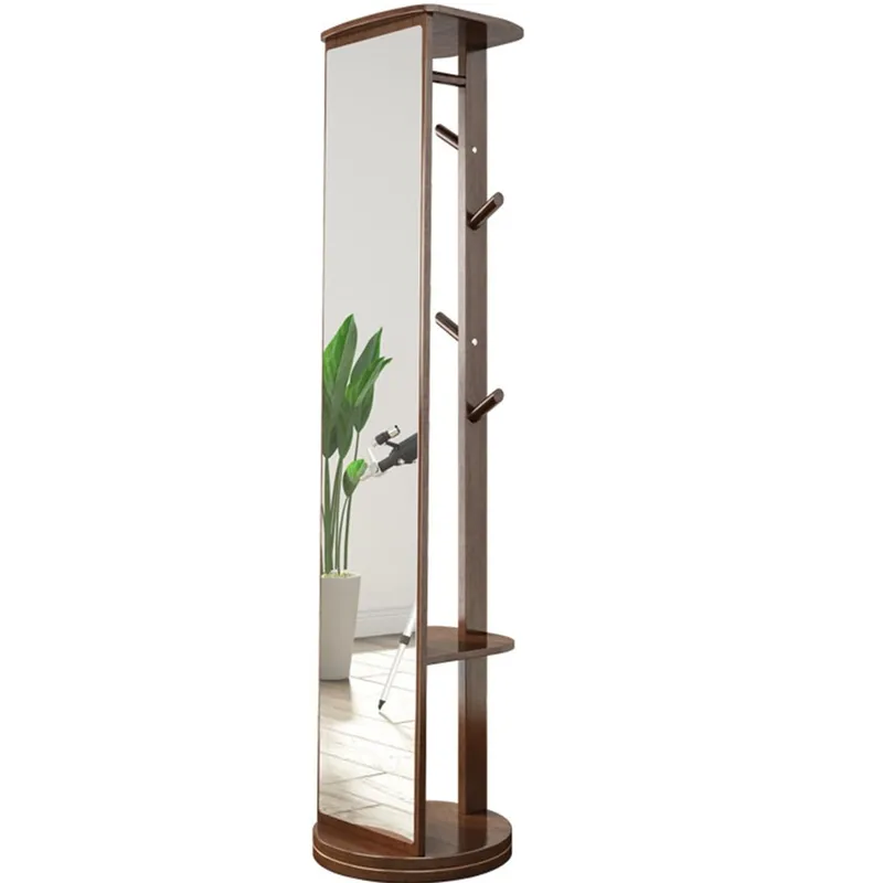 Miroir sur pied rotatif 360° avec porte-manteau M919
