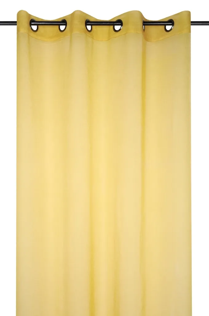 Voile monna 135X260 jaune - 100% pe